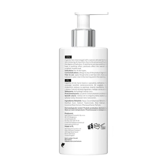 Apis Moisturising Face Wash Gel with Hyaluronic Acid | 300ml
