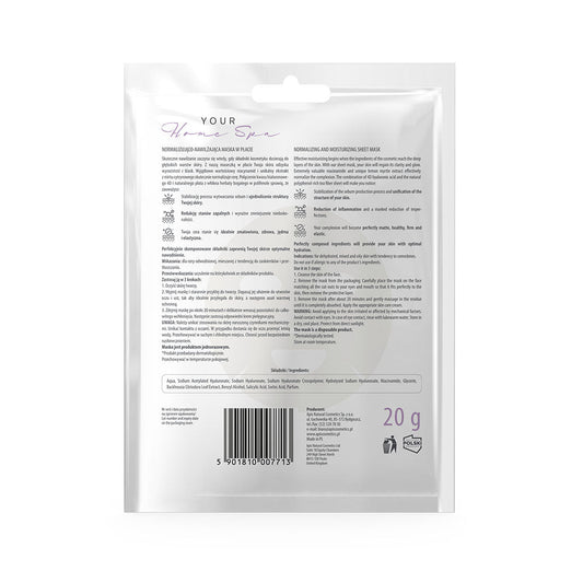 Apis Normalising & Moisturising Sheet Mask | 20 g