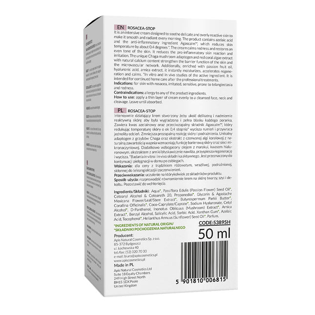 Apis Rosacea-Stop Soothing Night Cream for Sensitive Skin | 50ml