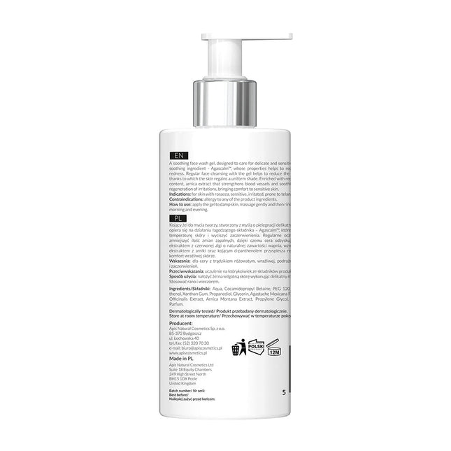 Apis Rosacea-Stop Soothing & calming facial cleansing gel | 300 ml