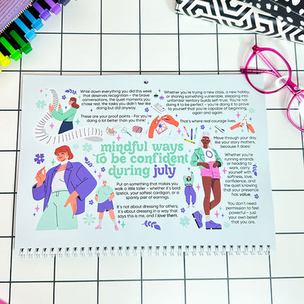 2026 Dated Calendar: A Self-Love Journey