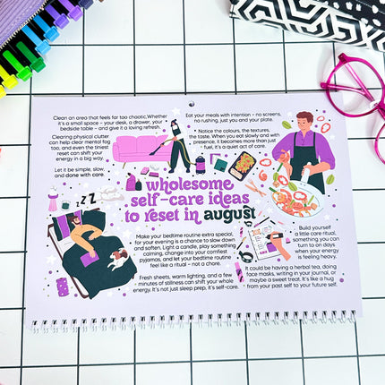 2026 Dated Calendar: A Self-Love Journey