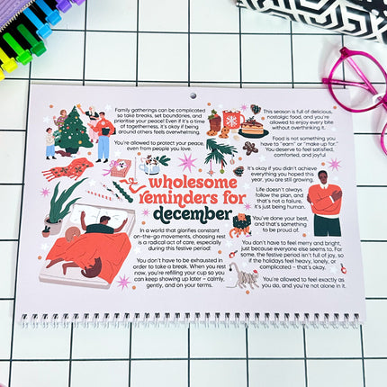 2026 Dated Calendar: A Self-Love Journey