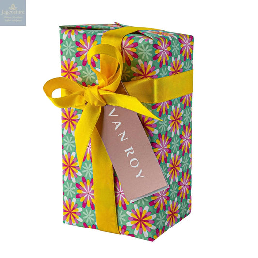 Assorted Belgian chocolates in gift wrapped ballotins with menu tag - 2 designs