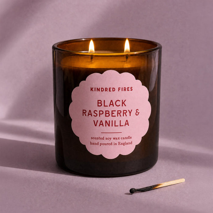 Black Raspberry & Vanilla Extra Large Luxury 2 Wick Candle