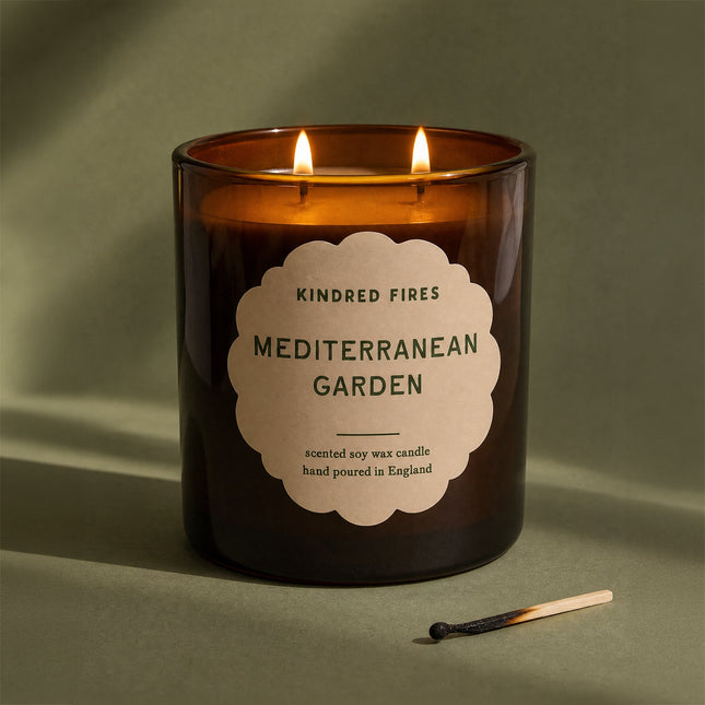 Mediterranean Garden Extra Large Luxury 2 Wick Candle