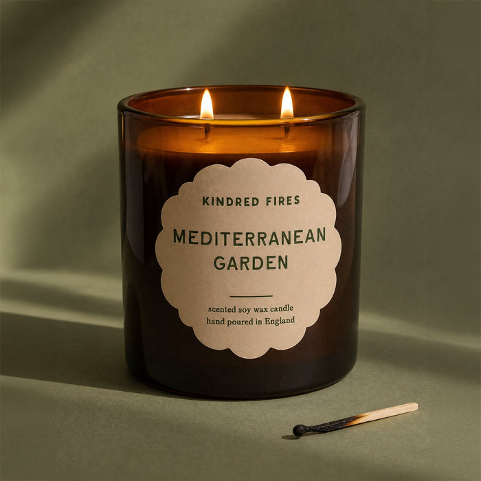 Mediterranean Garden Extra Large Luxury 2 Wick Candle