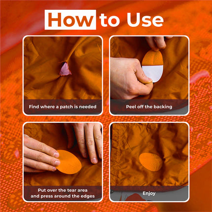 Self-Adhesive Puffer Jacket Repair Patches (30+ Colours)