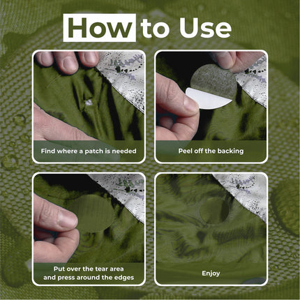 Self-Adhesive Puffer Jacket Repair Patches (30+ Colours)