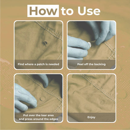 Self-Adhesive Puffer Jacket Repair Patches (30+ Colours)
