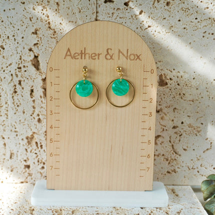 Quartz Stud Hoop