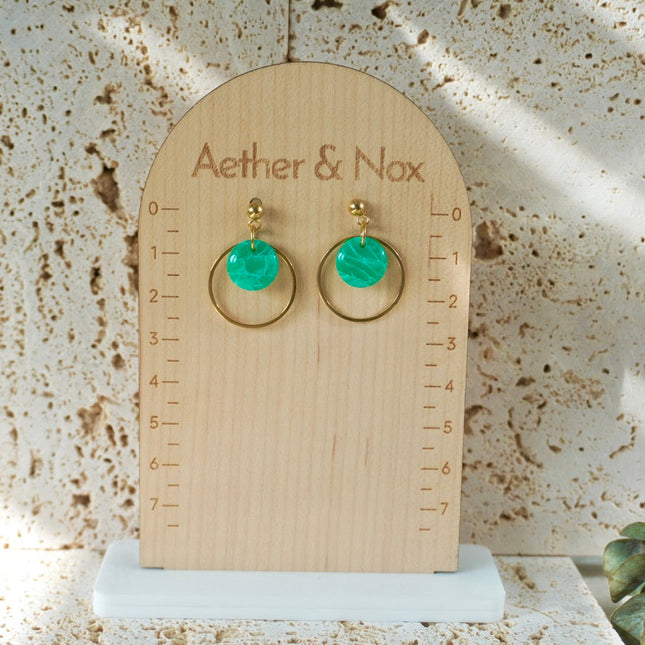 Quartz Stud Hoop