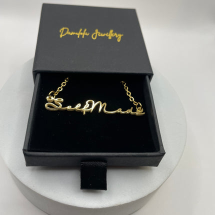 Custom Handwritten Font Necklace