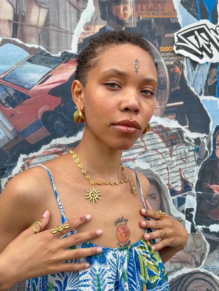 ‘AmaRa’ Eternal Sun Necklace - Gold/Silver
