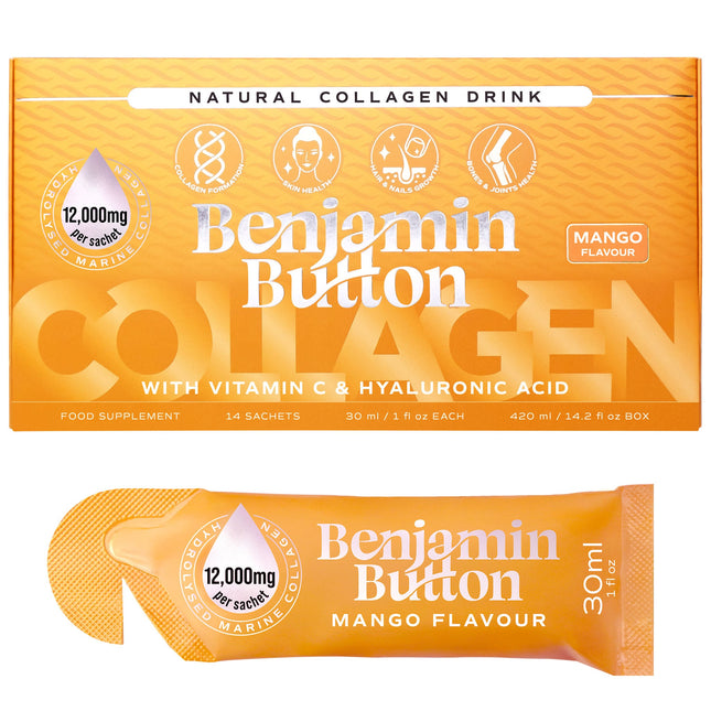 Marine Collagen Liquid Sachets – 12,000mg – Mango