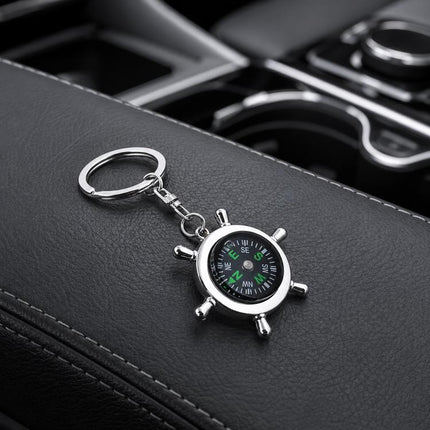 Creative Rudder Compass Style Keychain
