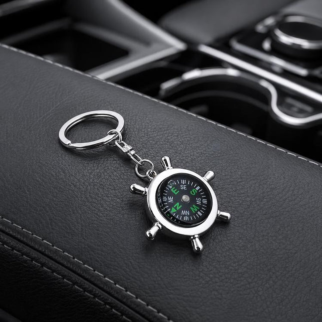 Creative Rudder Compass Style Keychain