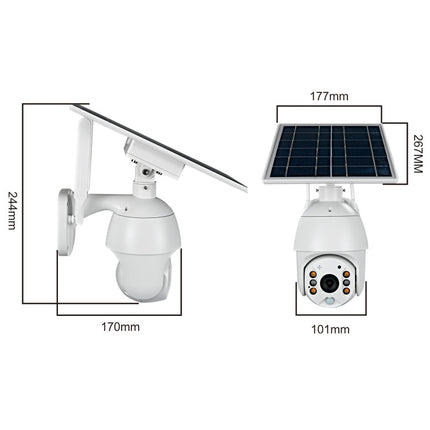 T16 1080P Full HD Solar Powered WiFi Camera, Support PIR Alarm, Night Vision, Two Way Audio, TF Card, WiFi