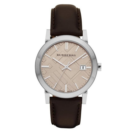 Burberry Men's Watch The City Check Champagne Black BU9011