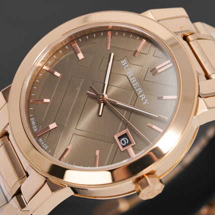 Burberry Unisex Watch The City Rose Gold 38mm BU9005