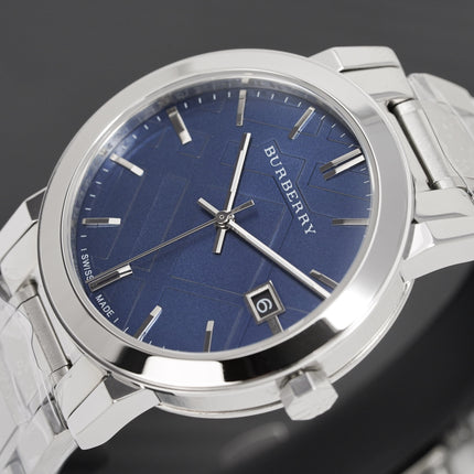 Burberry Men's Watch The City 38mm Steel Blue BU9031