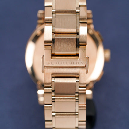 Burberry Men's Watch Chronograph The City 42mm Rose Gold BU9353