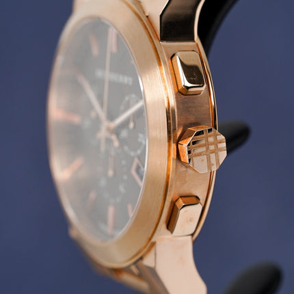 Burberry Men's Watch Chronograph The City 42mm Rose Gold BU9353