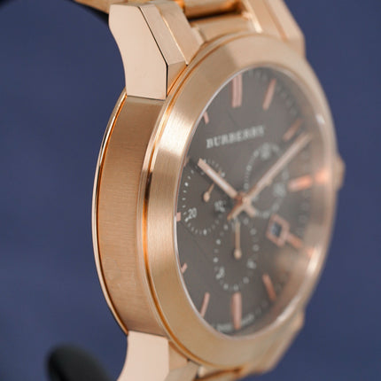 Burberry Men's Watch Chronograph The City 42mm Rose Gold BU9353