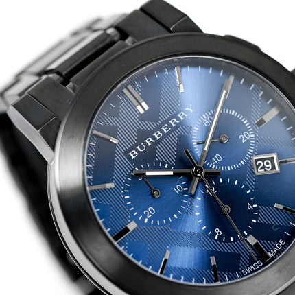 Burberry Men's Watch Chronograph The City 42mm Gun Metal BU9365
