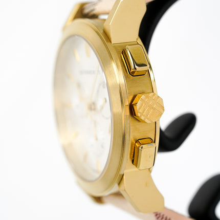 Burberry Watch Haymarket Chronograph Gold 38mm BU9752