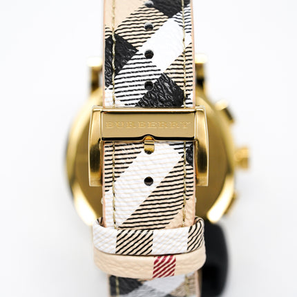 Burberry Watch Haymarket Chronograph Gold 38mm BU9752