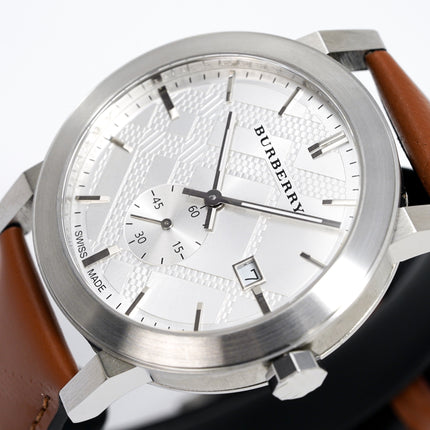 Burberry Men's Watch The City Silver Brown BU9904