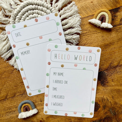 Baby Milestone Cards