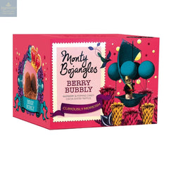Berry Bubbly gift box of raspberry flavoured cocoa dusted truffles with popping candy