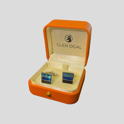 Blue 3 Stripe Cufflinks