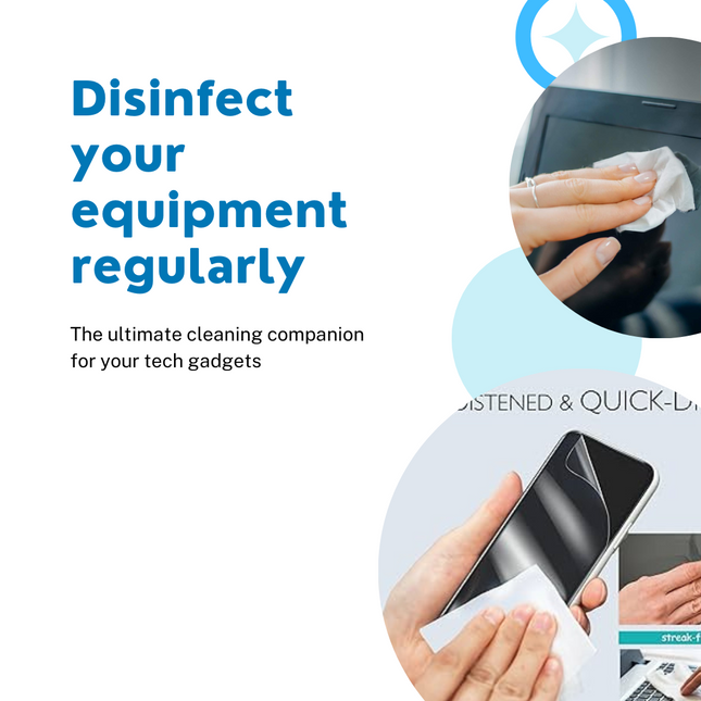 Brand™ DIYLooks 100 PCS x Dry-Wet Wipes ~ The Ultimate Cleaning Companion for Your Tech Gadgets