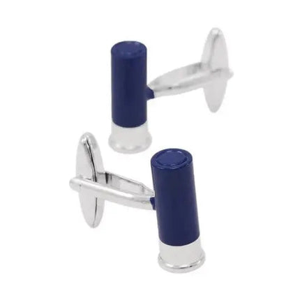 Blue Gun Shell Cufflinks