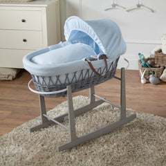 Wicker Baby Moses Basket With Stand
