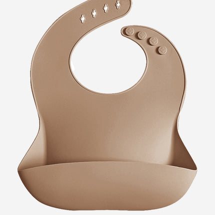 Bloom Bambini Baby Everyday Silicone Bib in Brown