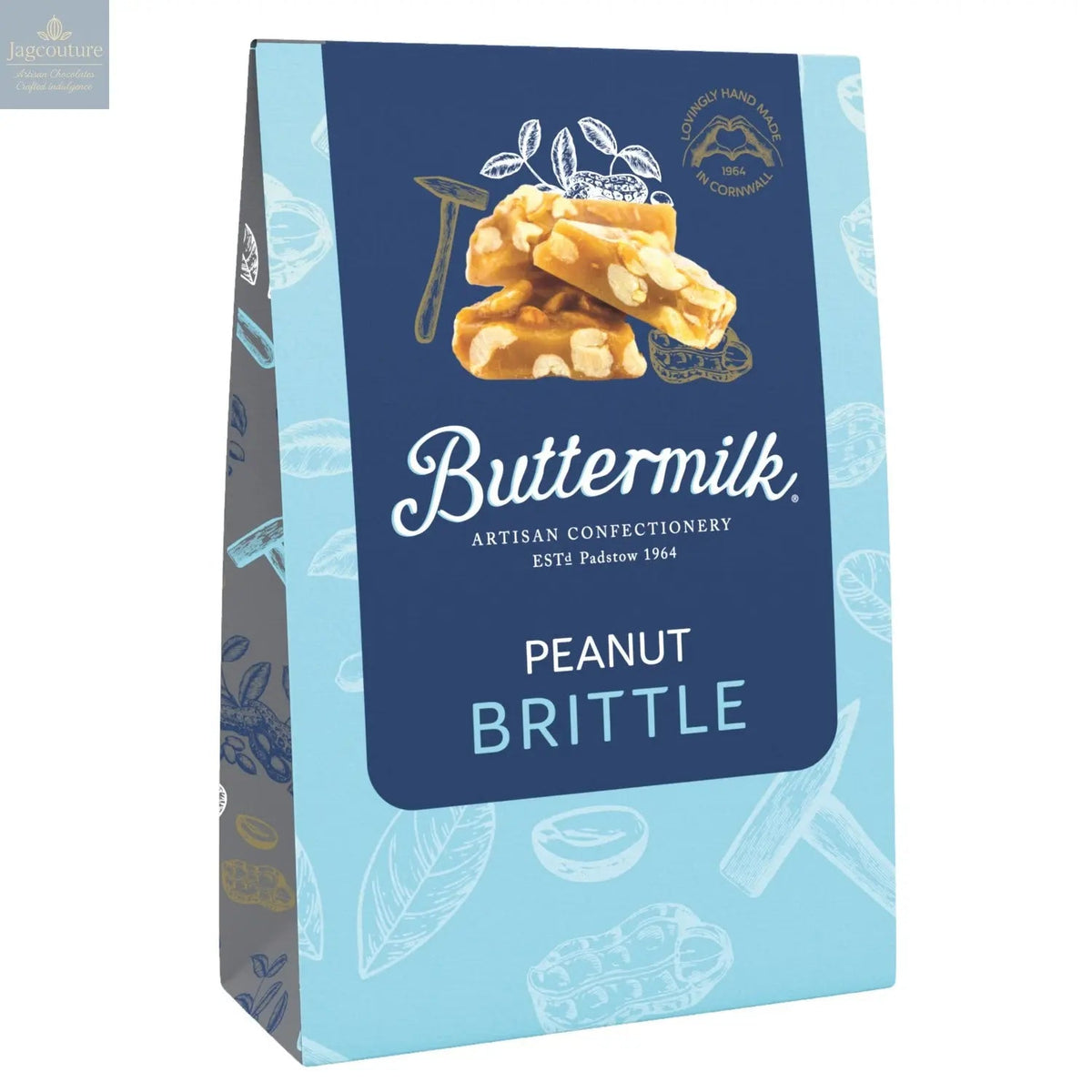 Buttermilk crunchy peanut brittle in sharing box