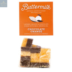 Buttermilk smooth chocolate orange fudge in grab bag