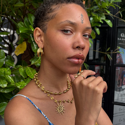 ‘AmaRa’ Eternal Sun Necklace - Gold/Silver