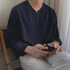 CHUNGJU Korean Collar Shirt