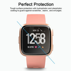 ENKAY Hat-Prince for  Fitbit Versa  0.2mm 9H Surface Hardness 2.15D Curved Edge Tempered Glass Screen Protector, CA0074A, CA0074B