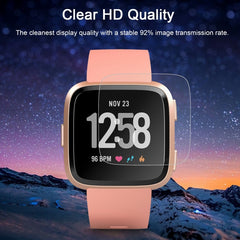 ENKAY Hat-Prince for  Fitbit Versa  0.2mm 9H Surface Hardness 2.15D Curved Edge Tempered Glass Screen Protector, CA0074A, CA0074B