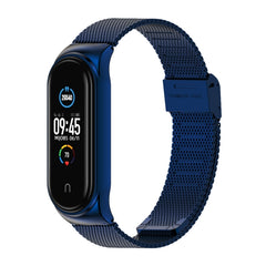 Mijobs Milan CS Screwless Buckle Metal Watch Band Case for Xiaomi Mi Band 3 & 4 & 5 & 6, Host not Included