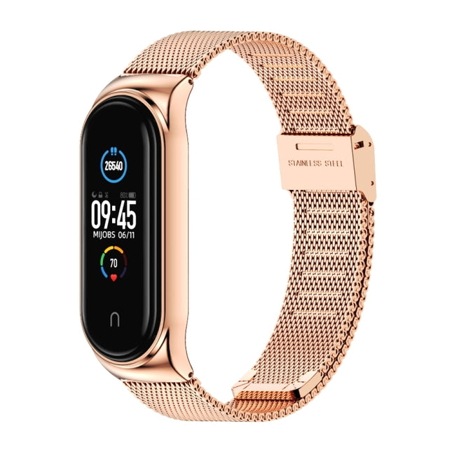 Mijobs Milan CS Screwless Buckle Metal Watch Band Case for Xiaomi Mi Band 5 & 6, Host not Included