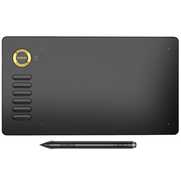 VEIKK A15 10x6 inch 5080 LPI Smart Touch Electronic Graphic Tablet, with Type-C Interface, A15 Gold, A15 Blue, A15 Red
