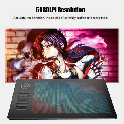 VEIKK A15 10x6 inch 5080 LPI Smart Touch Electronic Graphic Tablet, with Type-C Interface