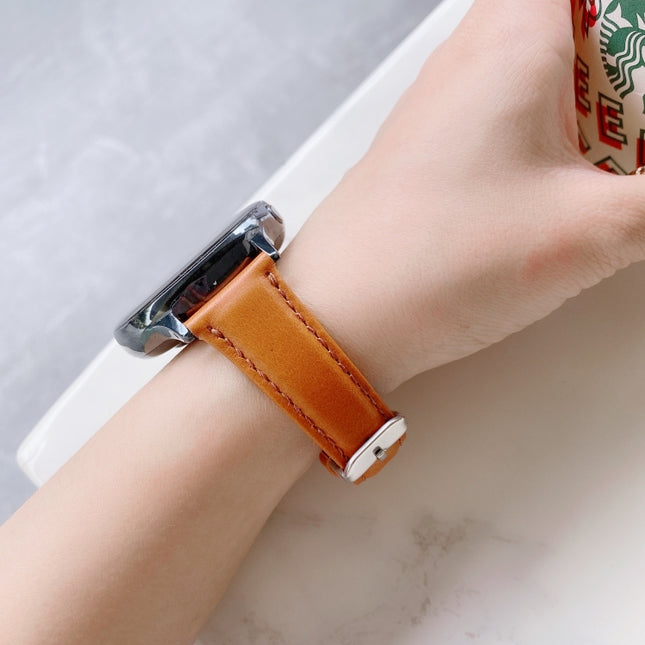 For Samsung Galaxy Watch 20mm Smart Watch Universal Double-sided Leather Small Watch Band, 20mm